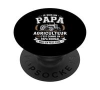 Je suis Un Papa Agriculteur C'est comme Un Papa Normal PopSockets PopGrip Adhésif