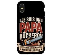 Je suis Un Papa Bûcheron C'est comme Coque pour iPhone X/XS