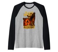 Je suis un papa héros et pompier - rien ne me fait peur Manche Raglan