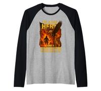 Je suis un papa héros et pompier - rien ne me fait peur Manche Raglan