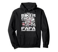 Je suis Un Papa Motard, comme Un Papa Normal, sauf qu'il est Beaucoup Plus Cool Sweat à Capuche