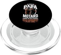 Je suis Un Papa Motard Cool PopSockets PopGrip pour MagSafe