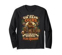 Je suis Un Papa Ours comme Un Papa Normal mais Plus Grognon Manche Longue