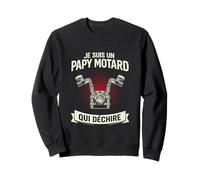 Je suis Un Papy Motard Qui Déchire Humour Grand-Père Moto Sweatshirt