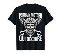 Je suis un parrain motard qui déchire tête de mort tatouage T-Shirt