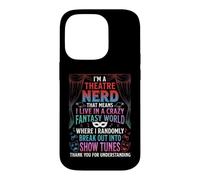 Je suis Un passionné de théâtre - Fun Musicals Broadway Musical Theatre Coque pour iPhone 14 Pro