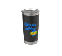 Je suis un père célibataire accro aux mathématiques Bonjour papa célibataire Gobelet isotherme en acier inoxydable double paroi