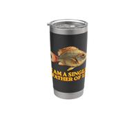 Je suis un père célibataire de 12 stupides poissons Brainrot Meme Gobelet isotherme en acier inoxydable double paroi