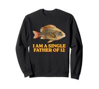 Je suis Un père célibataire de 12 stupides Poissons Brainrot Meme Sweatshirt