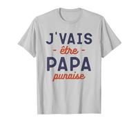 Je suis Un père Qui Veut être Papa T-Shirt, Homme, Argent, XL
