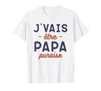 Je suis Un père Qui Veut être Papa T-Shirt, Homme, Blanc, XL