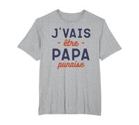 Je suis Un père Qui Veut être Papa T-Shirt, Homme Grandes Tailles, Gris Chiné, 2X Tall