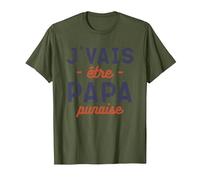 Je suis Un père Qui Veut être Papa T-Shirt, Homme, Olive, L