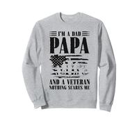 Je suis un père vétéran, papa, grand-père Funny Retro Sweatshirt