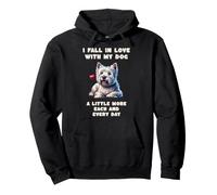 Je suis Un Peu Plus Amoureux de Mon Chien Chaque Jour Sweat à Capuche