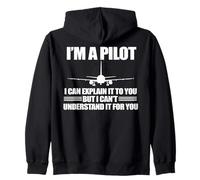 Je suis Un Pilote EXPLIQUE Que Je NE Peux Pas Comprendre pour Vous Meme on Back Sweat à Capuche