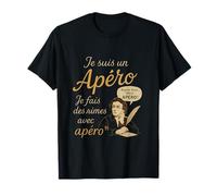 Je suis un poete French Apero Humor Design T-Shirt