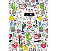 Je suis un putain d’artiste incompris: Cahier de dessin et journal d’écriture avec pages vierges et lignées | 8.5" x 11", 110 pages | Couverture avec titre humoristique