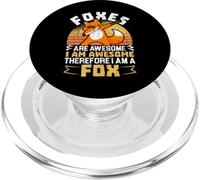 Je suis un renard Animal de la faune Vixen Foxes PopSockets PopGrip pour MagSafe
