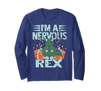 Je suis Un Rex nerveux Humour de Noël Dino Manche Longue
