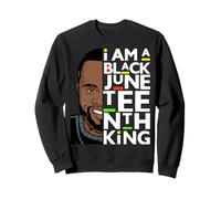Je suis Un Roi Noir du dix-neuvième siècle Melanine Bruh Father Men Kings Sweatshirt