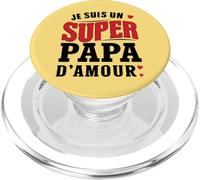 Je suis Un Super Papa d’Amour PopSockets PopGrip pour MagSafe