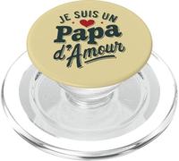 Je suis Un Super Papa d’Amour PopSockets PopGrip pour MagSafe