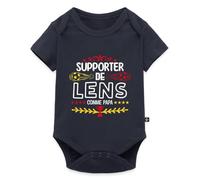Je Suis Un Supporter De Lens Comme Papa Body Manches Courtes Bébé Bio