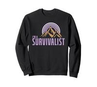 Je suis Un survivaliste dans Un feu de Camp en Pleine Nature Sweatshirt