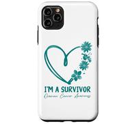 Je suis Un survivant. Sensibilisation au Cancer de l'ovaire Coque pour iPhone 11 Pro Max