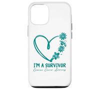Je suis Un survivant. Sensibilisation au Cancer de l'ovaire Coque pour iPhone 12/12 Pro