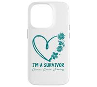 Je suis Un survivant. Sensibilisation au Cancer de l'ovaire Coque pour iPhone 14 Pro