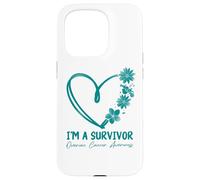 Je suis Un survivant. Sensibilisation au Cancer de l'ovaire Coque pour iPhone 15 Pro