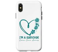 Je suis Un survivant. Sensibilisation au Cancer de l'ovaire Coque pour iPhone X/XS