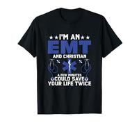 Je suis Un Technicien médical ambulancier ambulancier et chrétien T-Shirt