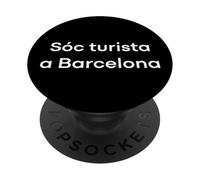 « Je suis Un touriste à Barcelone » Mot Catalan drôle PopSockets PopGrip Adhésif