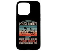 Je suis un travailleur postal transporteur de courrier facteur profession d'emploi Coque pour iPhone 15 Pro Max