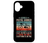 Je suis un travailleur postal transporteur de courrier facteur profession d'emploi Coque pour iPhone 16 Plus
