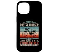 Je suis un travailleur postal transporteur de courrier facteur profession d'emploi Coque pour iPhone 15