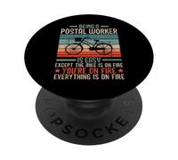 Je suis un travailleur postal transporteur de courrier facteur profession d'emploi PopSockets PopGrip Adhésif