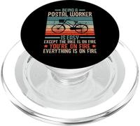 Je suis un travailleur postal transporteur de courrier facteur profession d'emploi PopSockets PopGrip pour MagSafe