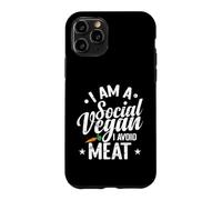 Je suis Un végétalien Social, j'évite la Viande Coque pour iPhone 11 Pro