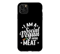 Je suis Un végétalien Social, j'évite la Viande Coque pour iPhone 11 Pro Max