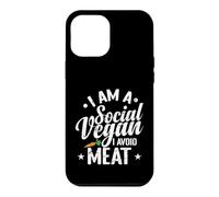 Je suis Un végétalien Social, j'évite la Viande Coque pour iPhone 12 Pro Max