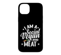 Je suis Un végétalien Social, j'évite la Viande Coque pour iPhone 14 Plus