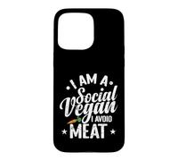 Je suis Un végétalien Social, j'évite la Viande Coque pour iPhone 15 Pro Max