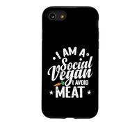 Je suis Un végétalien Social, j'évite la Viande Coque pour iPhone SE (2020) / 7/8