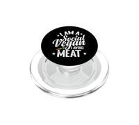 Je suis Un végétalien Social, j'évite la Viande PopSockets PopGrip pour MagSafe