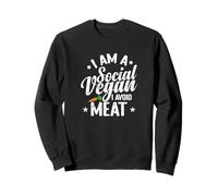 Je suis Un végétalien Social, j'évite la Viande Sweatshirt