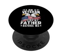Je suis Un vétéran comme Mon père Avant Moi PopSockets PopGrip Adhésif